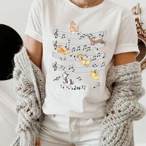 Funny Dogs Music Notes T-shirt, Dog Lover Gift, Music Lover Gift, Dog Mom Gifts